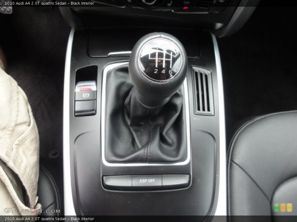 Black Interior Transmission for the 2010 Audi A4 2.0T quattro Sedan #49625596
