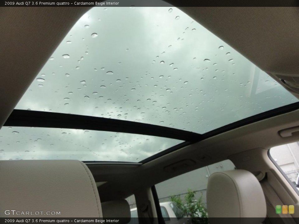 Cardamom Beige Interior Sunroof for the 2009 Audi Q7 3.6 Premium quattro #49625902