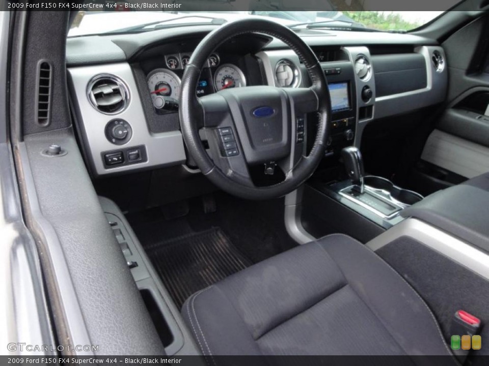 Black/Black Interior Dashboard for the 2009 Ford F150 FX4 SuperCrew 4x4 #49626235
