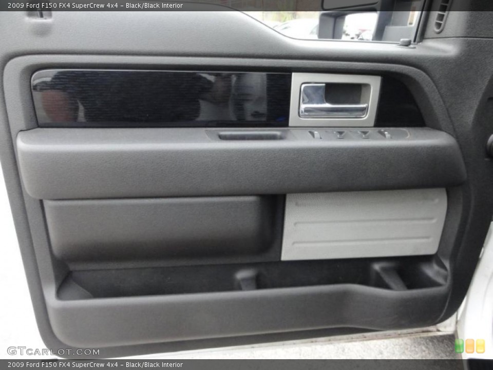 Black/Black Interior Door Panel for the 2009 Ford F150 FX4 SuperCrew 4x4 #49626253