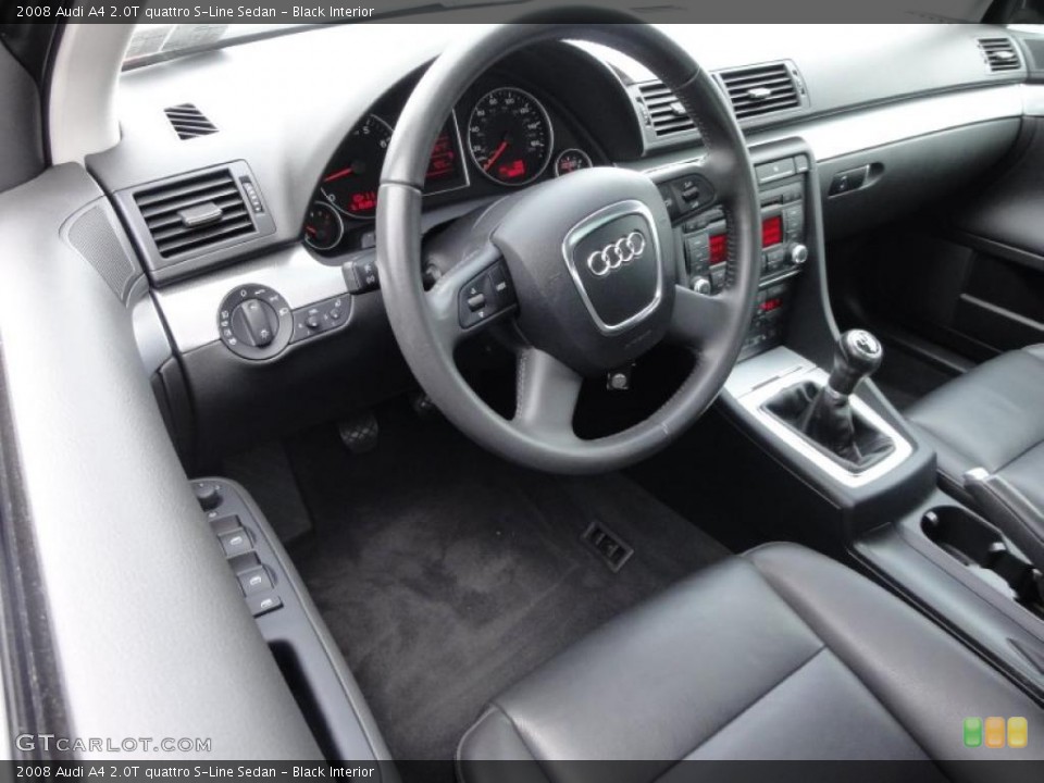 Black Interior Steering Wheel for the 2008 Audi A4 2.0T quattro S-Line Sedan #49627195