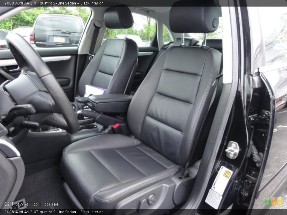 Black Interior Photo for the 2008 Audi A4 2.0T quattro S-Line Sedan #49627243