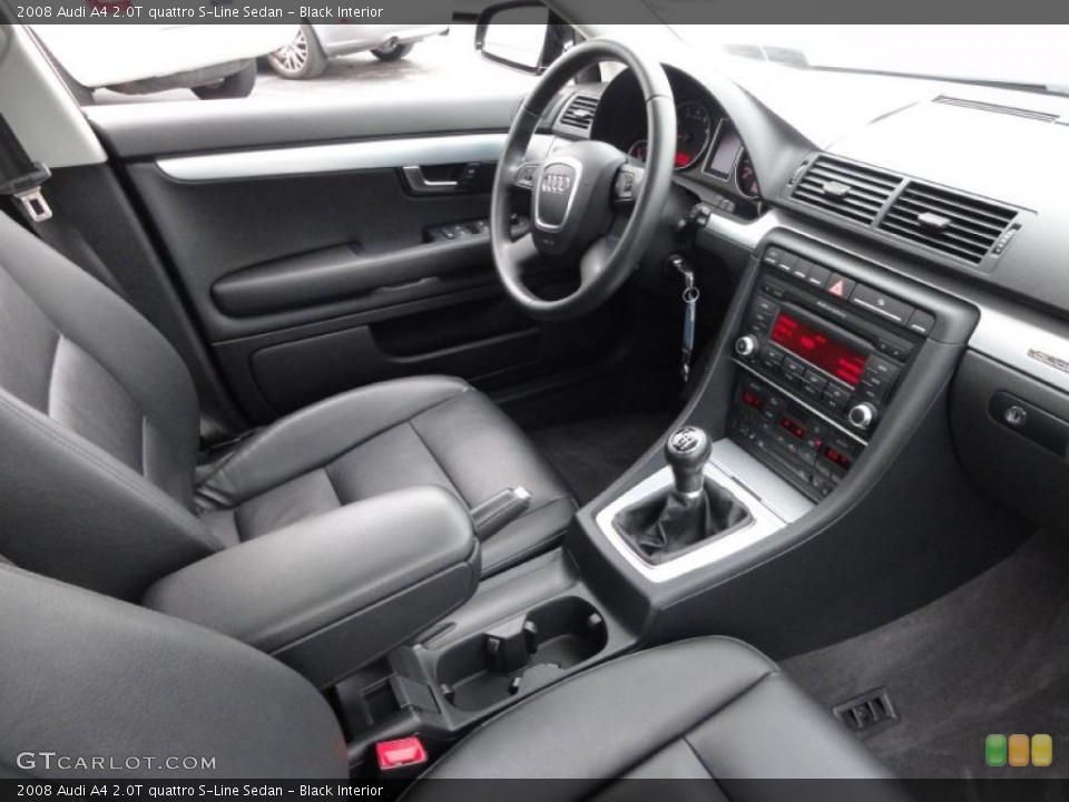 Black Interior Photo for the 2008 Audi A4 2.0T quattro S-Line Sedan #49627261