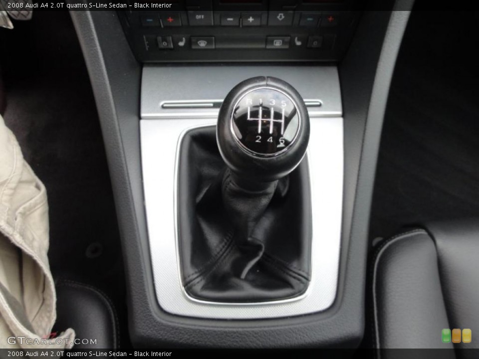 Black Interior Transmission for the 2008 Audi A4 2.0T quattro S-Line Sedan #49627438