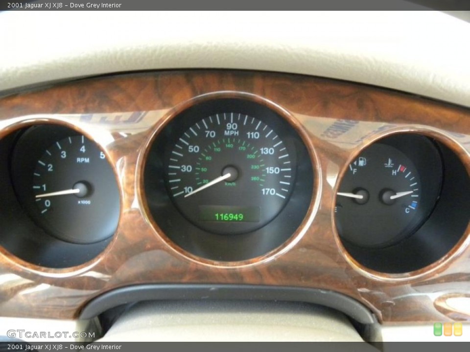 Dove Grey Interior Gauges for the 2001 Jaguar XJ XJ8 #49627972