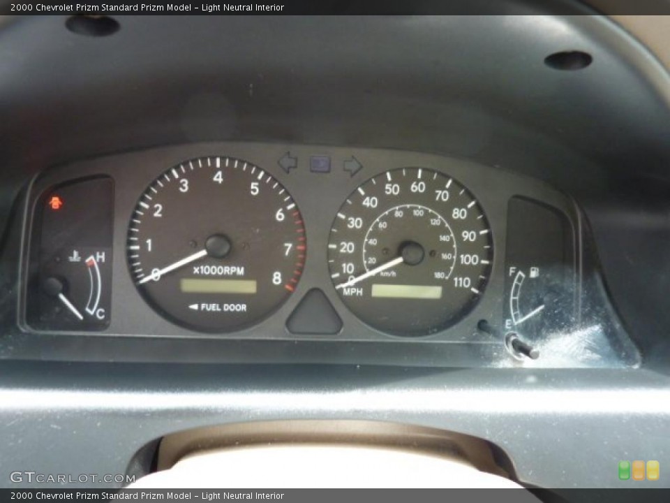 Light Neutral Interior Gauges for the 2000 Chevrolet Prizm  #49630415