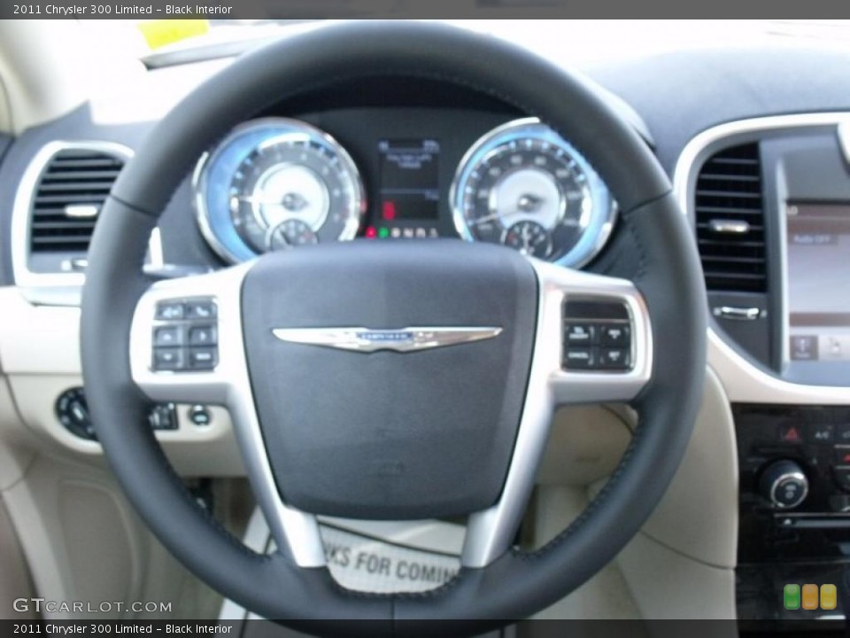 Black Interior Steering Wheel for the 2011 Chrysler 300 Limited #49630460