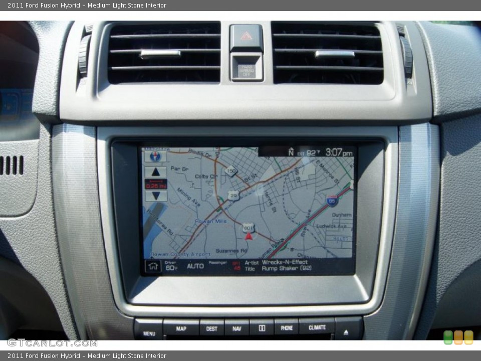 Medium Light Stone Interior Navigation for the 2011 Ford Fusion Hybrid #49632581