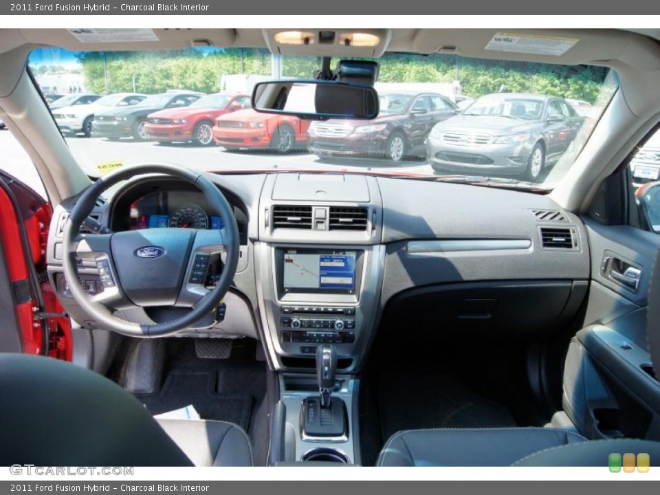 Charcoal Black Interior Dashboard for the 2011 Ford Fusion Hybrid #49633049