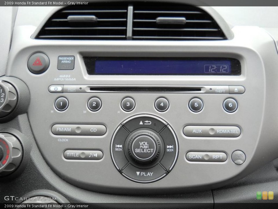 Gray Interior Controls for the 2009 Honda Fit  #49635107