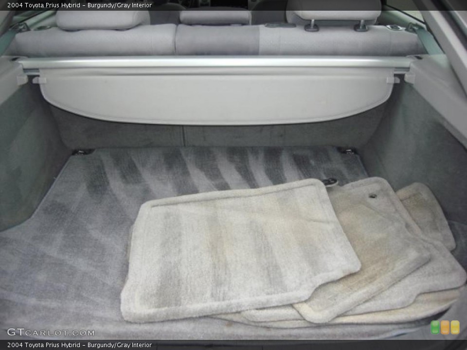 Burgundy/Gray Interior Trunk for the 2004 Toyota Prius Hybrid #49635356