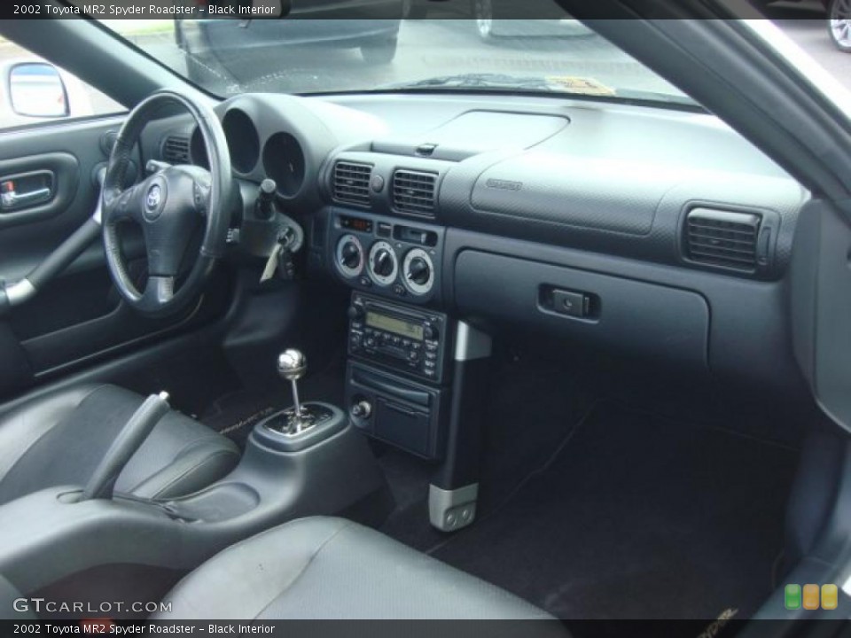 Black Interior Dashboard for the 2002 Toyota MR2 Spyder Roadster #49635653