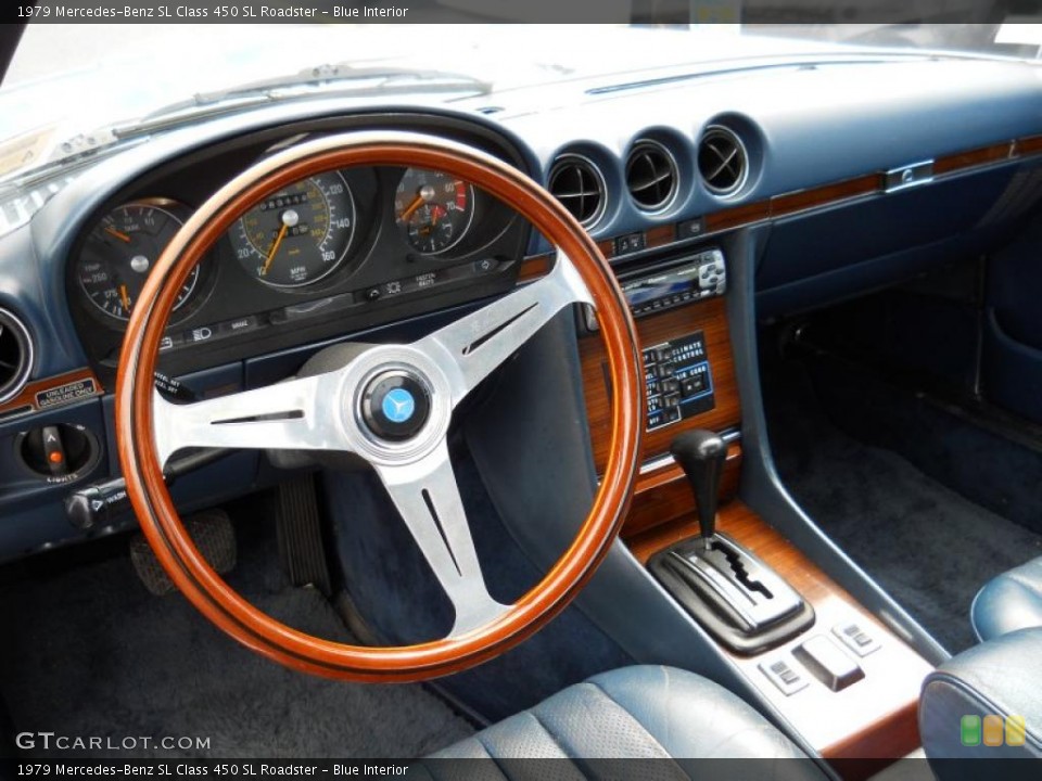 Blue Interior Photo for the 1979 Mercedes-Benz SL Class 450 SL Roadster #49635917