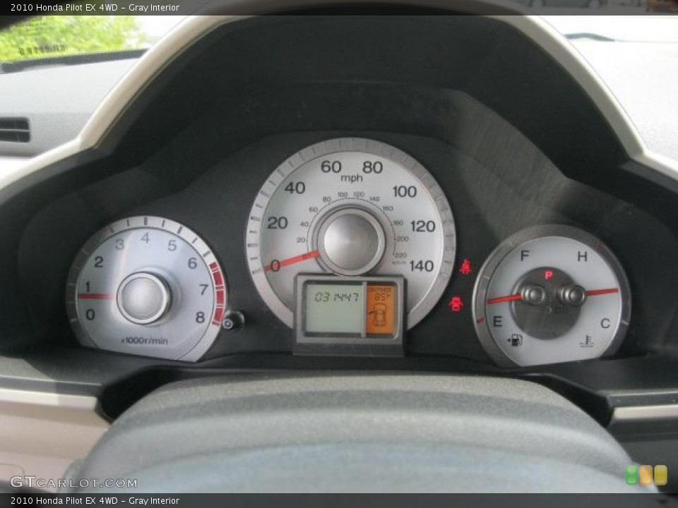 Gray Interior Gauges for the 2010 Honda Pilot EX 4WD #49636394