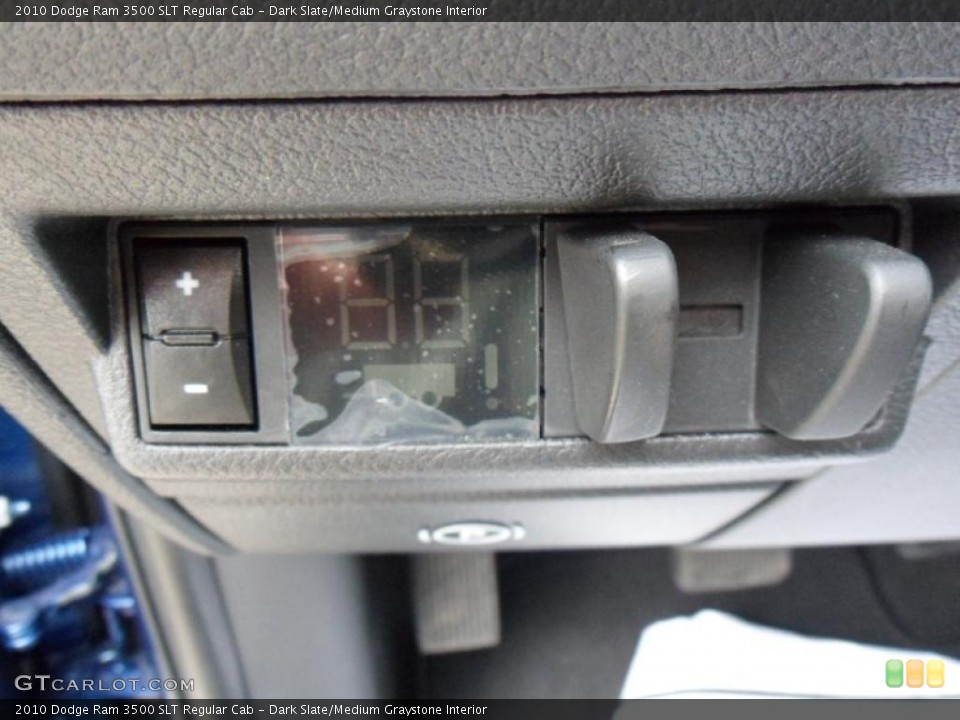 Dark Slate/Medium Graystone Interior Controls for the 2010 Dodge Ram 3500 SLT Regular Cab #49636893