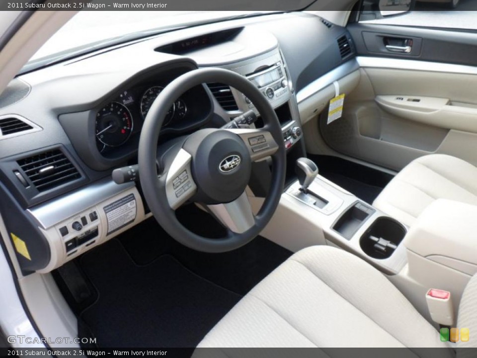 Warm Ivory Interior Photo for the 2011 Subaru Outback 2.5i Wagon #49641965