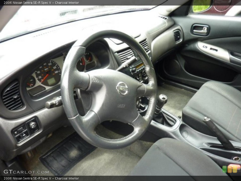 Charcoal Interior Prime Interior for the 2006 Nissan Sentra SE-R Spec V #49644914