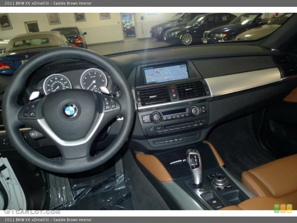 Saddle Brown Interior Dashboard for the 2011 BMW X6 xDrive50i #49645013