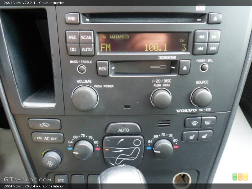 Graphite Interior Controls for the 2004 Volvo V70 2.4 #49645262