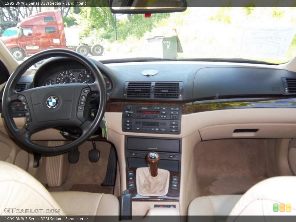 Sand Interior Dashboard for the 1999 BMW 3 Series 323i Sedan #49645742