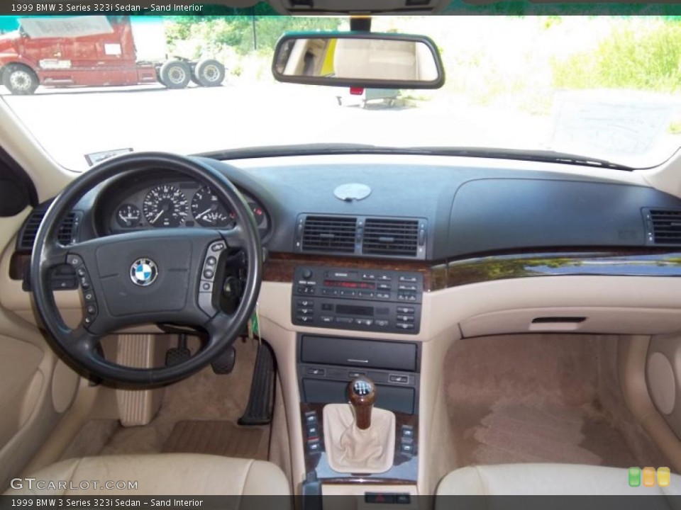 Sand Interior Dashboard for the 1999 BMW 3 Series 323i Sedan #49645799