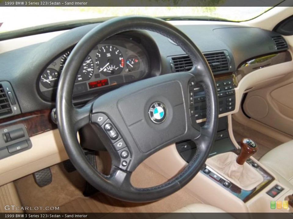 Sand Interior Steering Wheel for the 1999 BMW 3 Series 323i Sedan #49645874