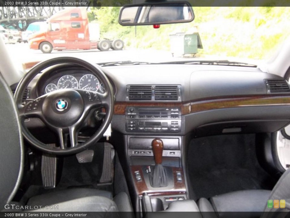 Grey Interior Dashboard for the 2003 BMW 3 Series 330i Coupe #49646075