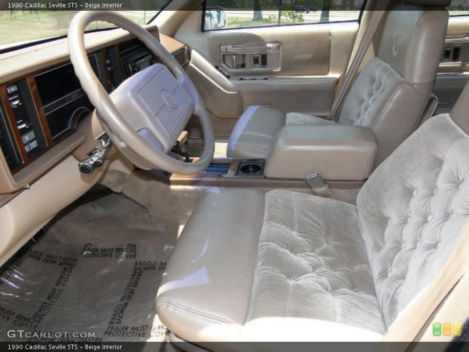 Beige Interior Photo for the 1990 Cadillac Seville STS #49647587