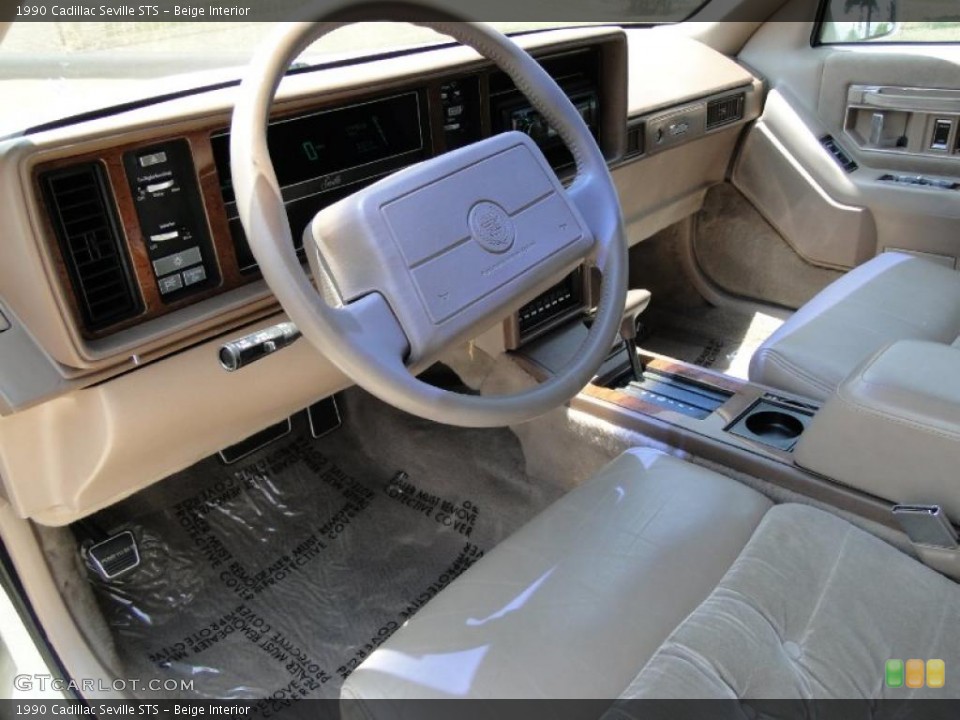 Beige Interior Photo for the 1990 Cadillac Seville STS #49647599
