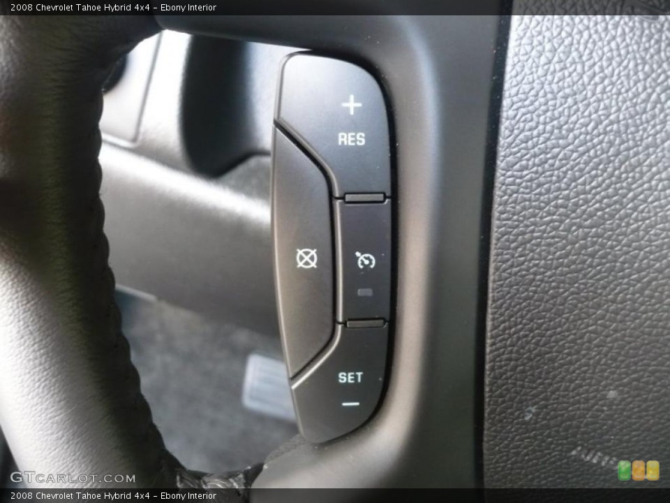 Ebony Interior Controls for the 2008 Chevrolet Tahoe Hybrid 4x4 #49648445