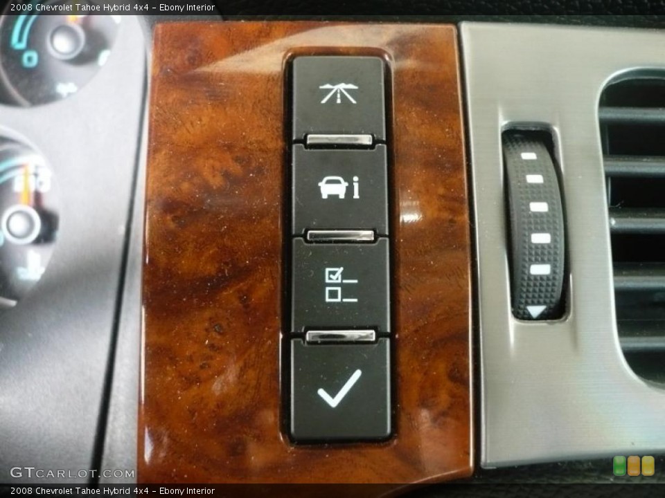 Ebony Interior Controls for the 2008 Chevrolet Tahoe Hybrid 4x4 #49648478