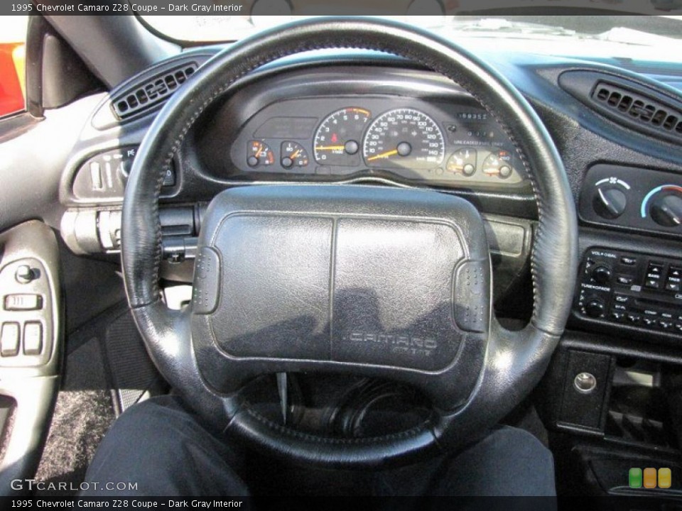 Dark Gray Interior Steering Wheel for the 1995 Chevrolet Camaro Z28 Coupe #49649210