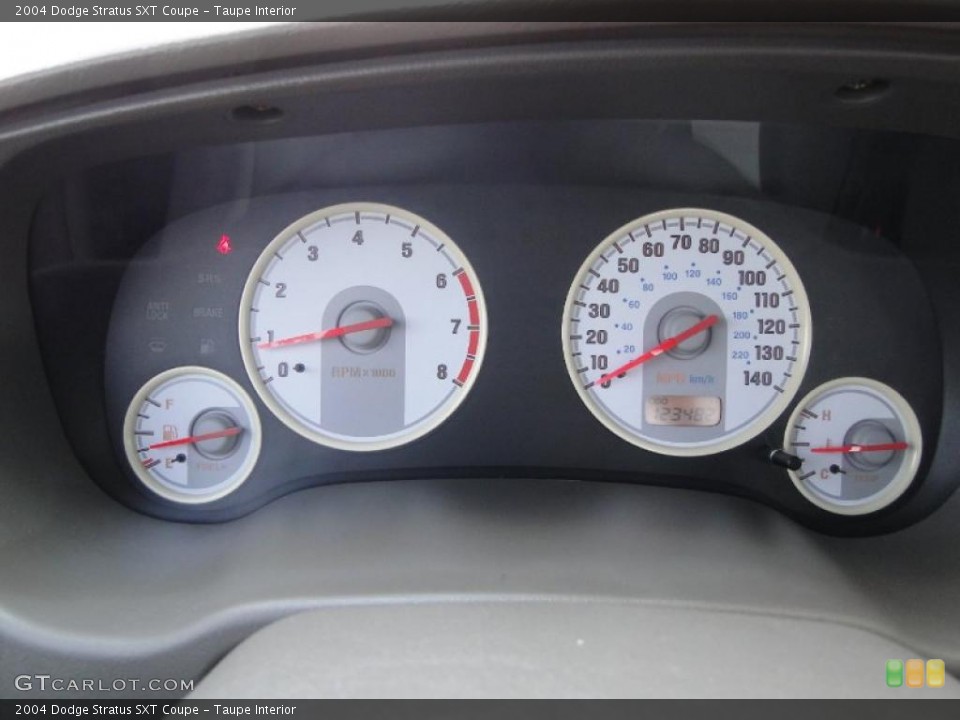 Taupe Interior Gauges for the 2004 Dodge Stratus SXT Coupe #49649402