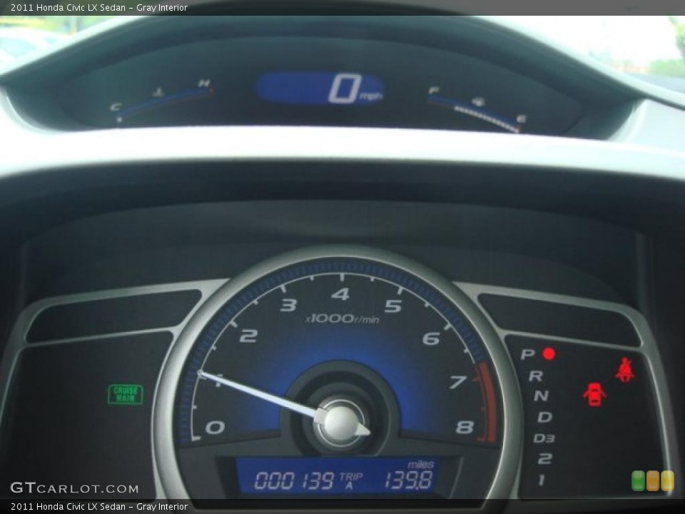 Gray Interior Gauges for the 2011 Honda Civic LX Sedan #49649603