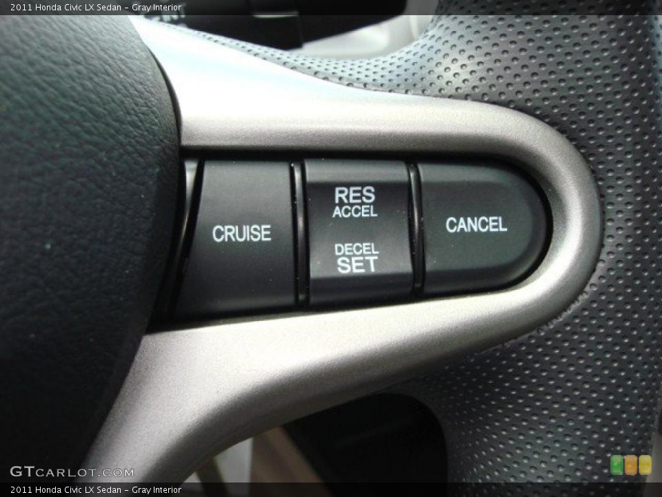 Gray Interior Controls for the 2011 Honda Civic LX Sedan #49649639