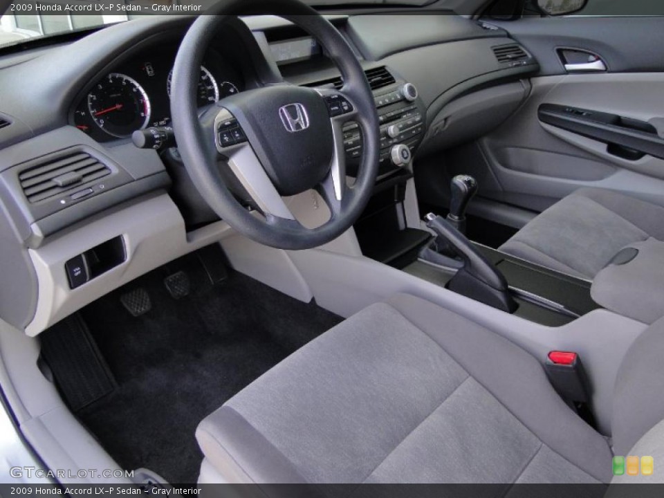 Gray Interior Prime Interior for the 2009 Honda Accord LX-P Sedan #49649894