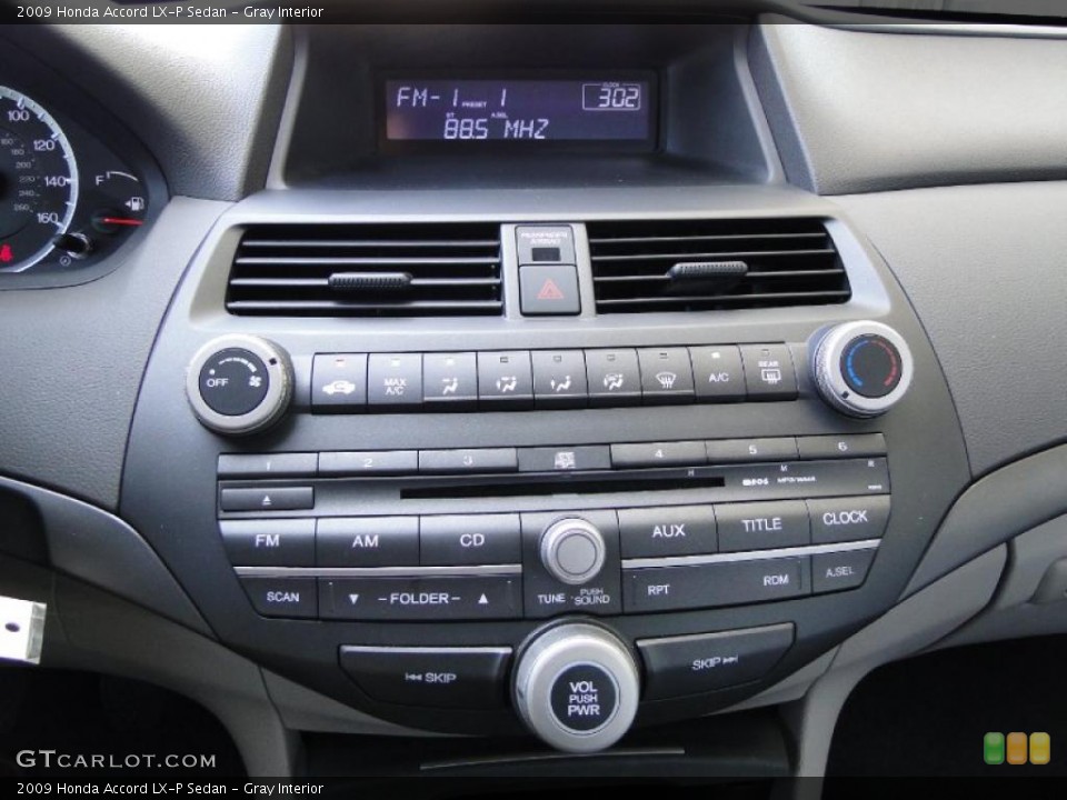Gray Interior Controls for the 2009 Honda Accord LX-P Sedan #49649936
