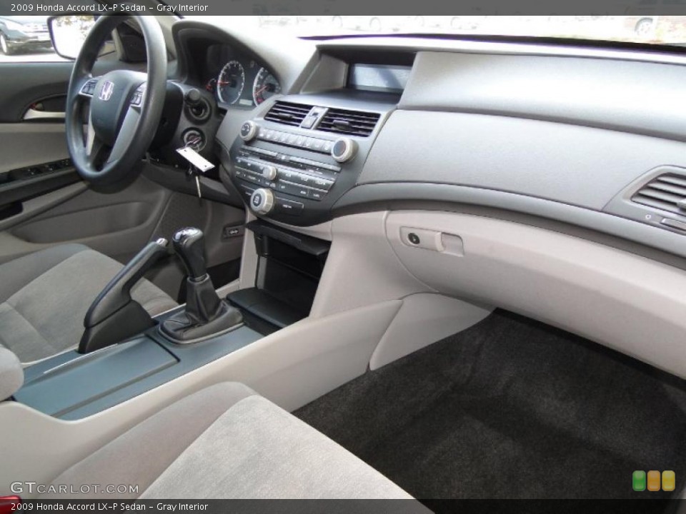 Gray Interior Dashboard for the 2009 Honda Accord LX-P Sedan #49649945