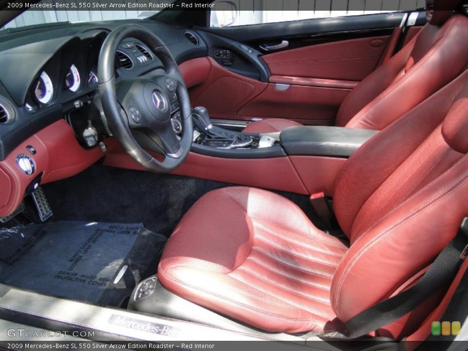 Red Interior Photo for the 2009 Mercedes-Benz SL 550 Silver Arrow Edition Roadster #49652223