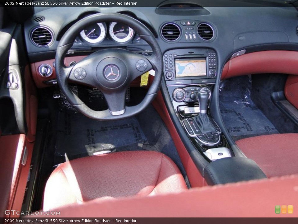 Red Interior Dashboard for the 2009 Mercedes-Benz SL 550 Silver Arrow Edition Roadster #49652325