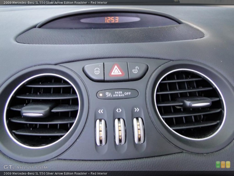 Red Interior Controls for the 2009 Mercedes-Benz SL 550 Silver Arrow Edition Roadster #49652382