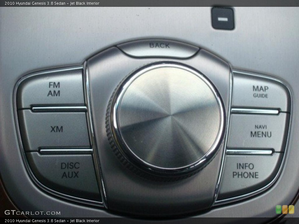 Jet Black Interior Controls for the 2010 Hyundai Genesis 3.8 Sedan #49652676