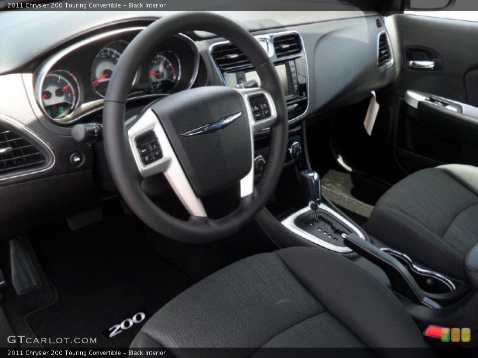 Black Interior Photo for the 2011 Chrysler 200 Touring Convertible #49653279