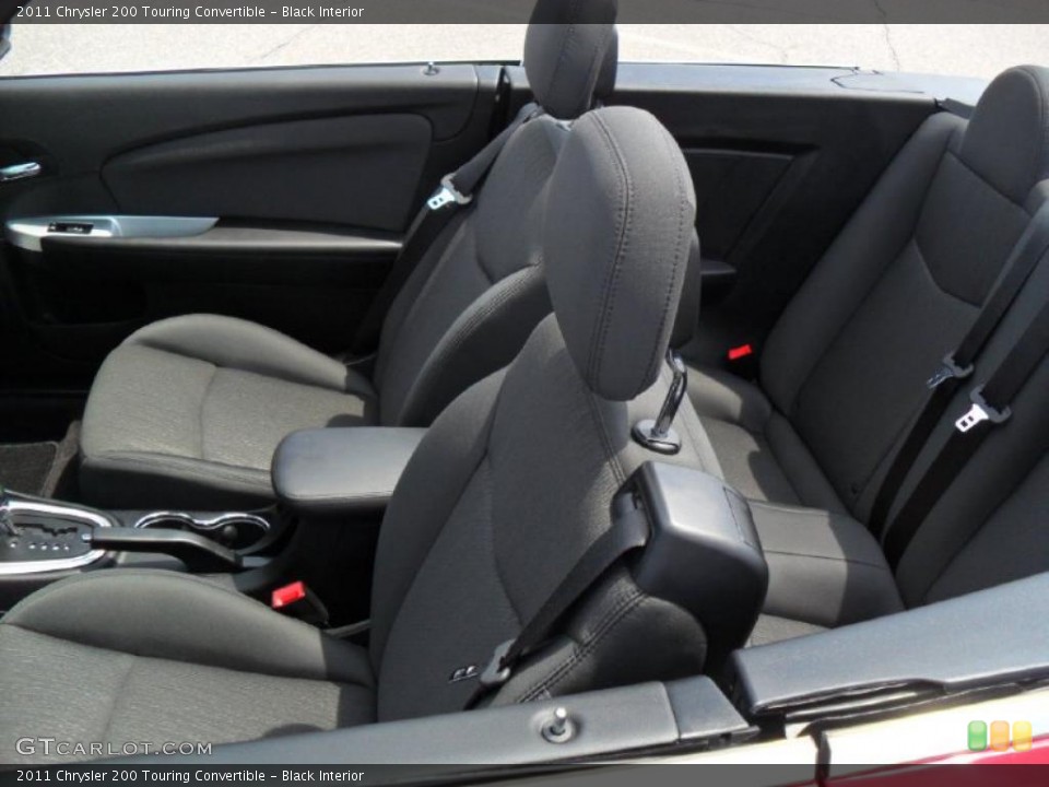 Black Interior Photo for the 2011 Chrysler 200 Touring Convertible #49653309