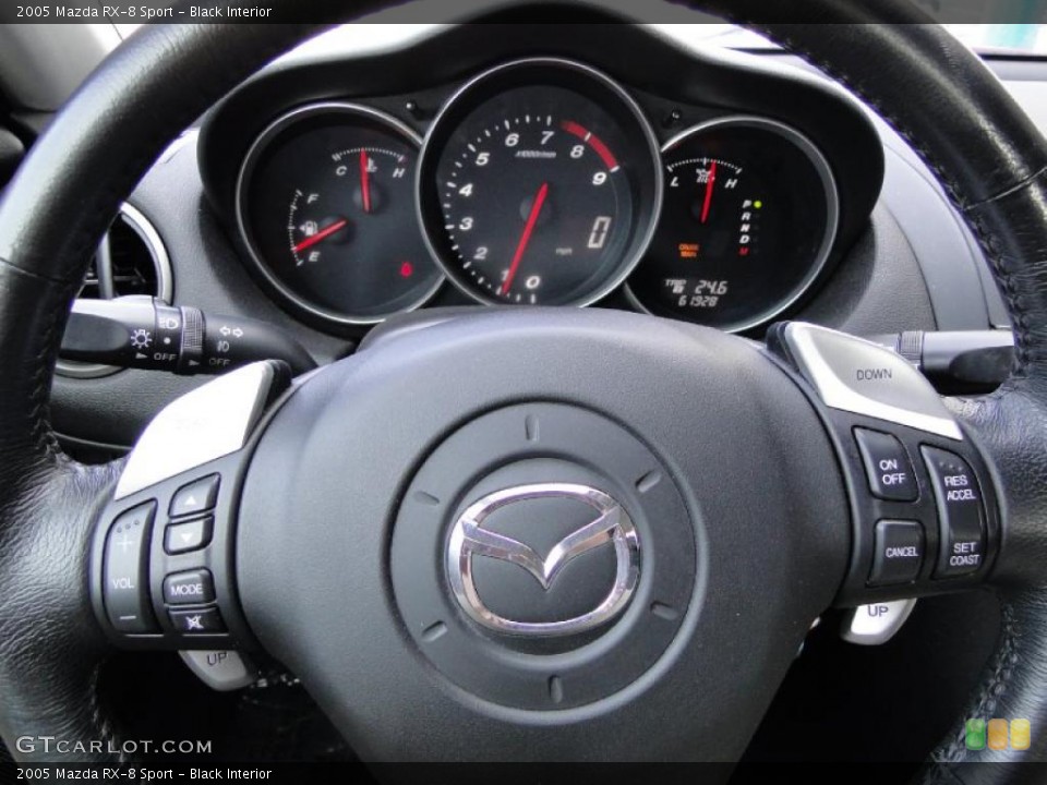 Black Interior Gauges for the 2005 Mazda RX-8 Sport #49655514