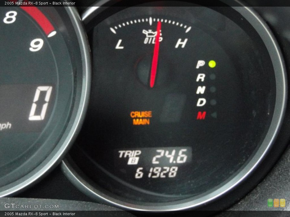 Black Interior Gauges for the 2005 Mazda RX-8 Sport #49655538