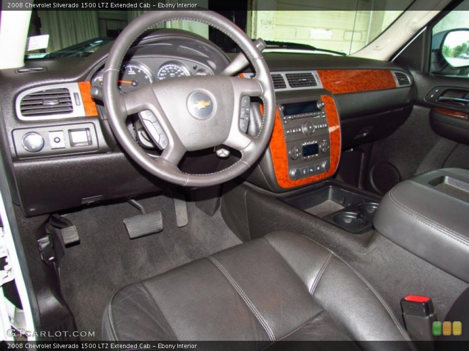 Ebony Interior Dashboard for the 2008 Chevrolet Silverado 1500 LTZ Extended Cab #49656354