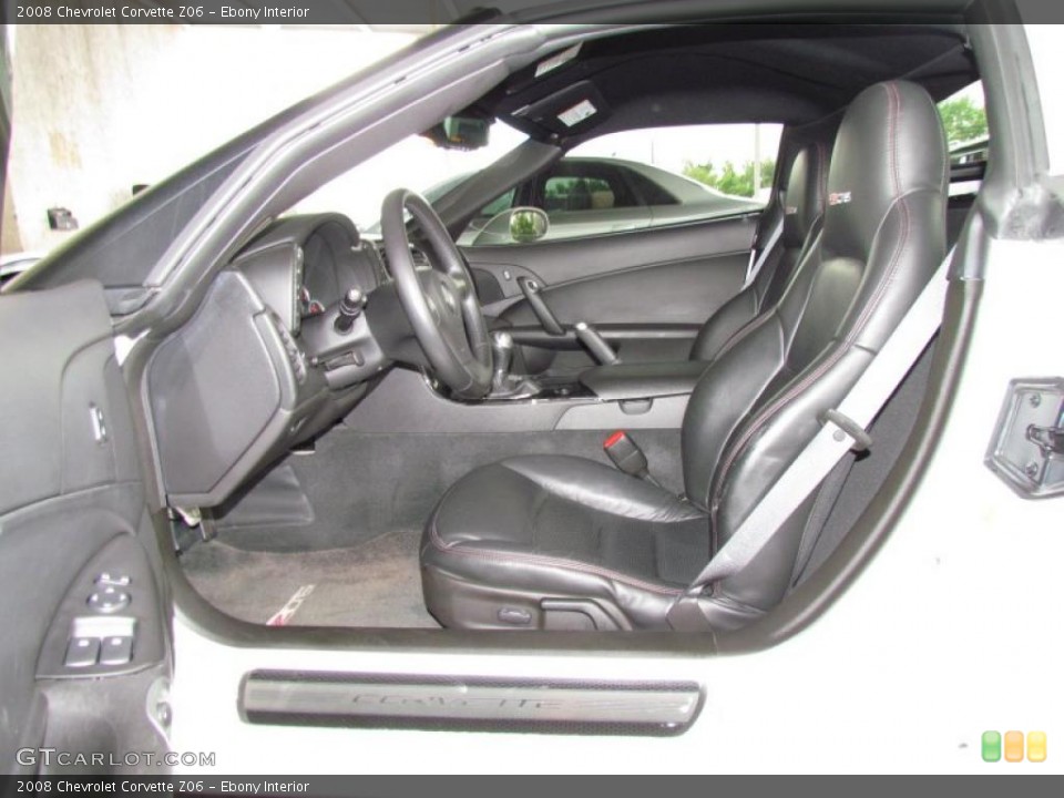 Ebony Interior Photo for the 2008 Chevrolet Corvette Z06 #49656462