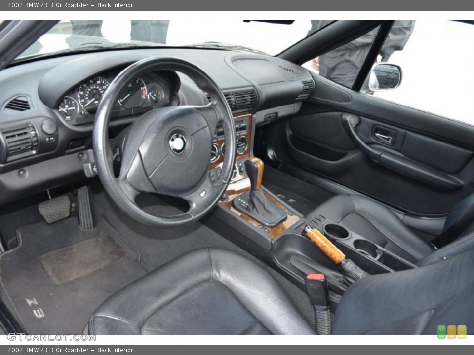 Black Interior Prime Interior for the 2002 BMW Z3 3.0i Roadster #49657984