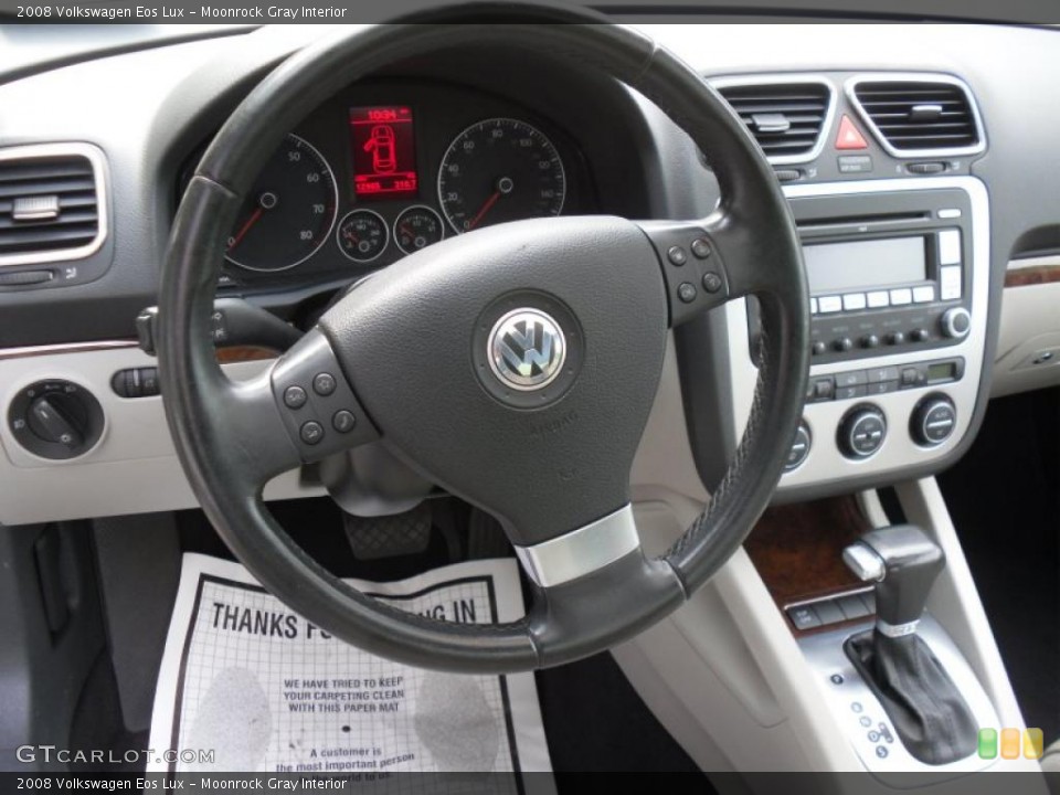 Moonrock Gray Interior Steering Wheel for the 2008 Volkswagen Eos Lux #49660948